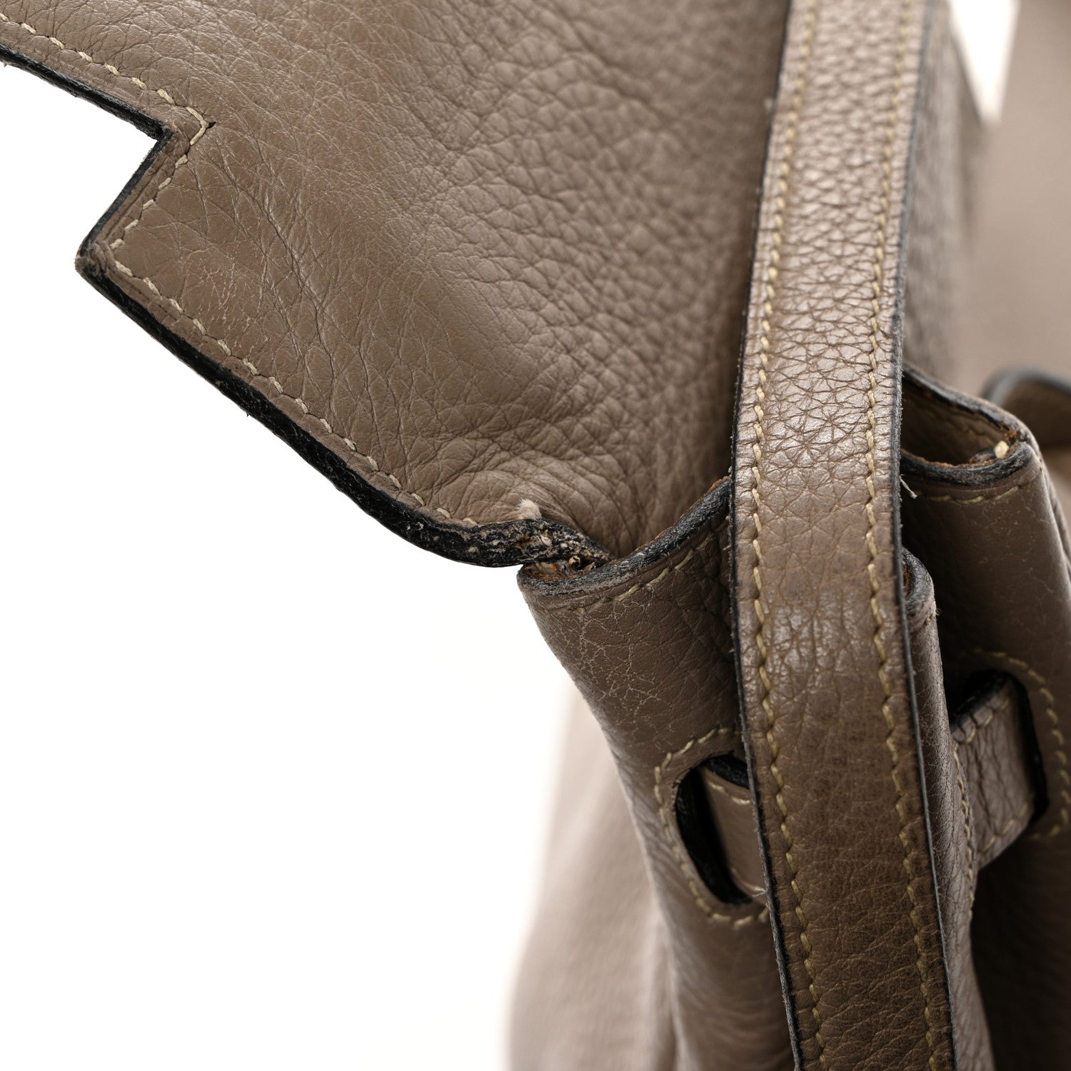 Hermes Taurillon Clemence Kelly Retourne 35 Etoupe 19 of 27