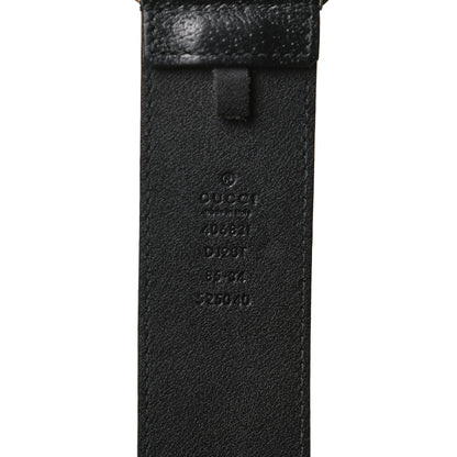 Gucci Textured Calfskin Double G 40mm Belt 85 34 Black 4 of 5