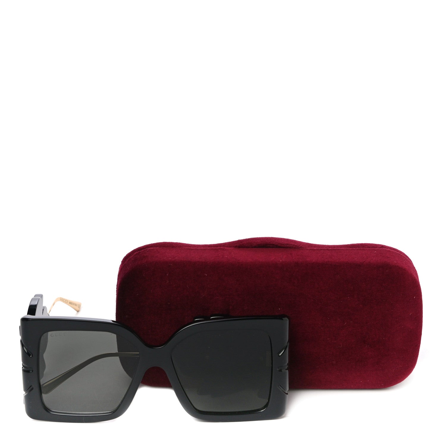 Gucci Acetate Square Frame Wing Sunglasses GG0535S Black 7 of 7