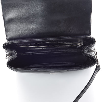 Saint Laurent Calfskin Y Quilted Monogram Toy Loulou Crossbody Bag Black 8 of 12