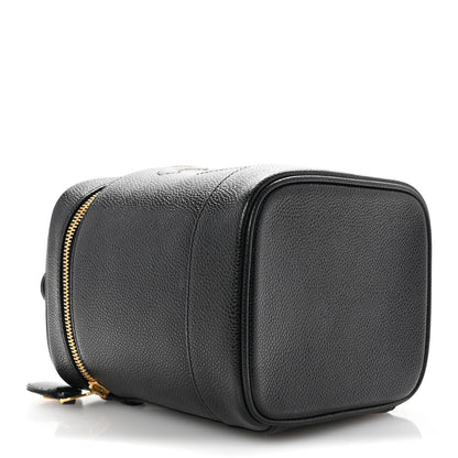 Chanel Caviar Vanity Cosmetic Case Black 4 of 8