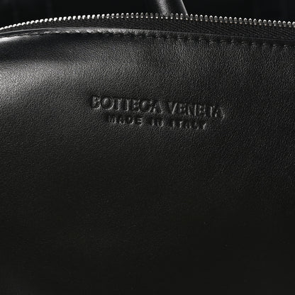Bottega Veneta Calfskin Maxi Intrecciato Large Arco Tote Black Fondant Orange 6 of 9