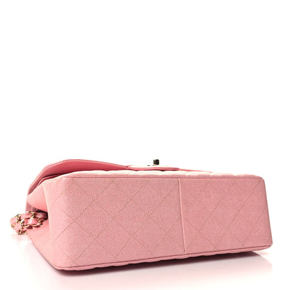 Chanel Iridescent Caviar Quilted Jumbo Double Flap Rose Pink 4 of 11
