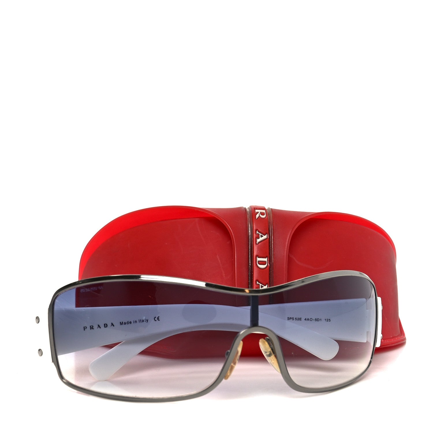 PRADA プラダ セーラー ブローチ レッド ベークライト SP 2005 Prada Acetate Sport Sunglasses SPS 52E White 1833212 – FASHIONPHILE