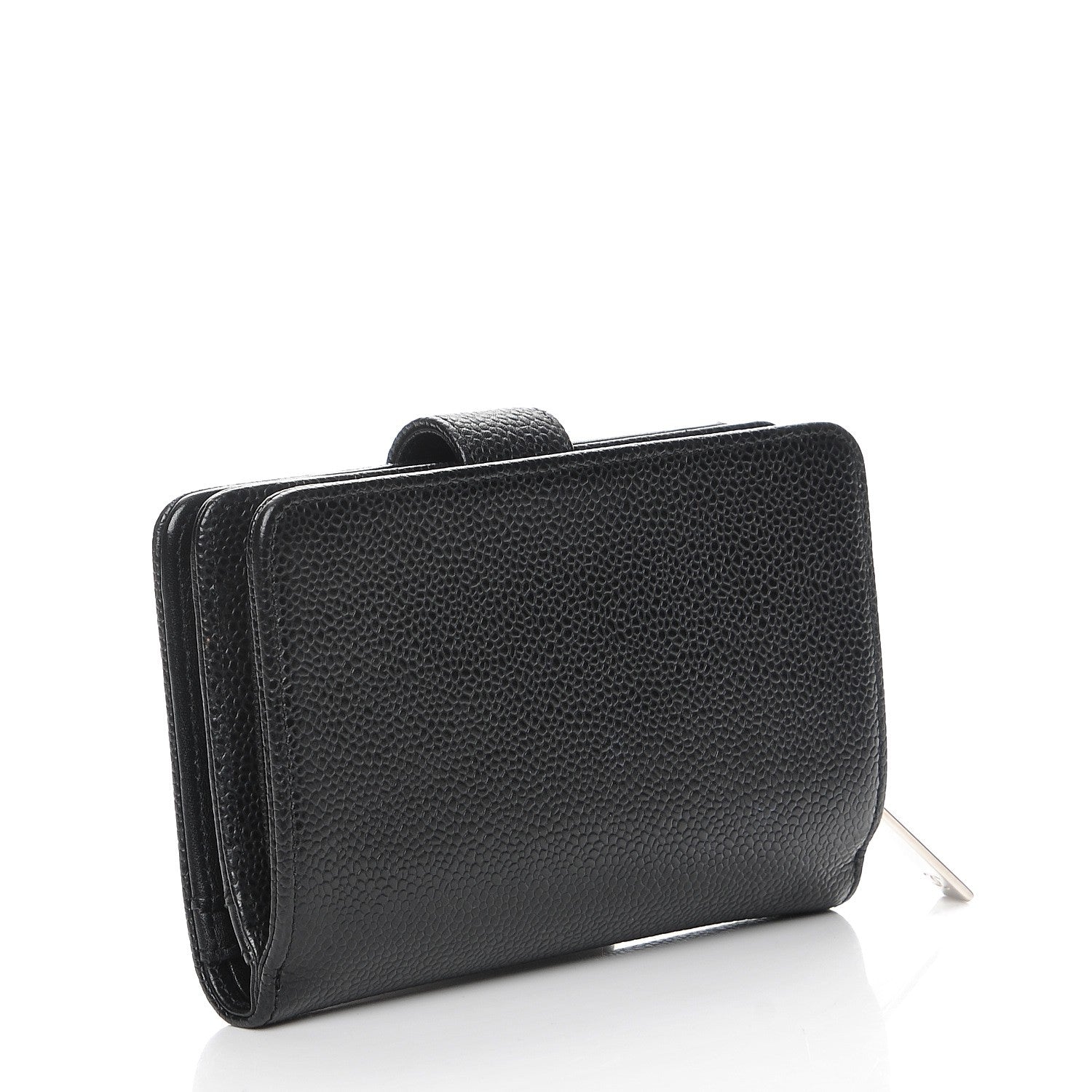 Chanel Caviar Timeless CC Zipped Pocket Wallet Black 3 of 9