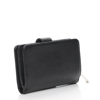 Chanel Caviar Timeless CC Zipped Pocket Wallet Black 3 of 9