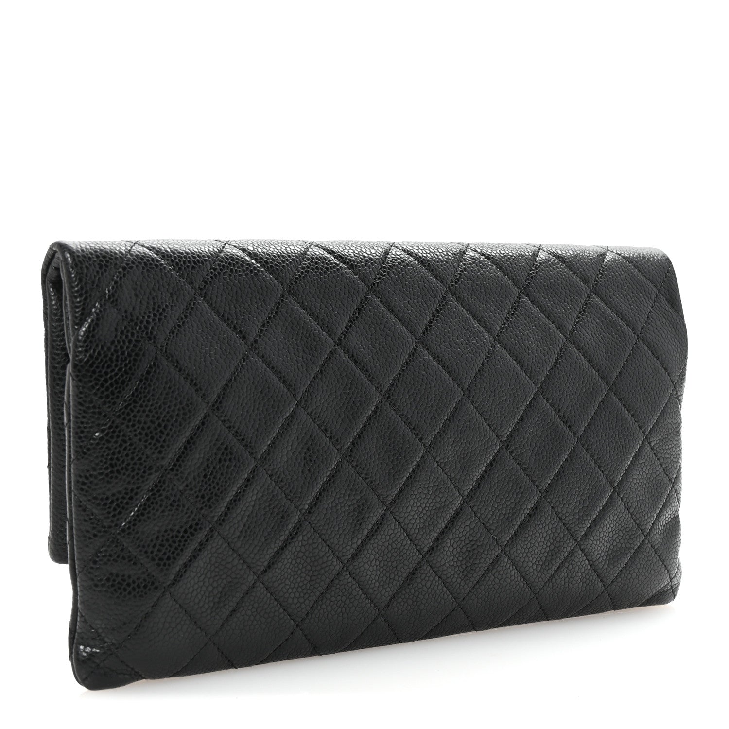 Chanel Caviar Quilted CC Beauty Clutch Black 3 of 7