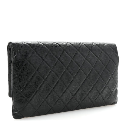Chanel Caviar Quilted CC Beauty Clutch Black 3 of 7