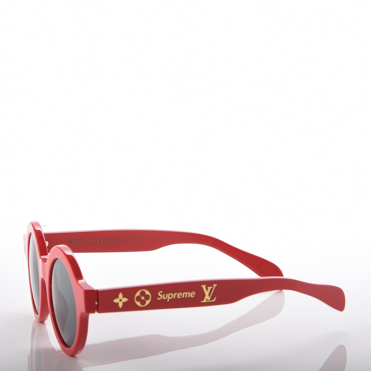 Louis Vuitton X SUPREME Downtown Sunglasses Red 5 of 8
