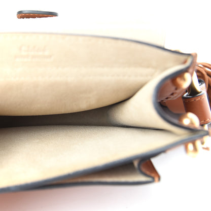 Chloe Calfskin Mini Hudson Fringe Shoulder Bag Caramel 5 of 9