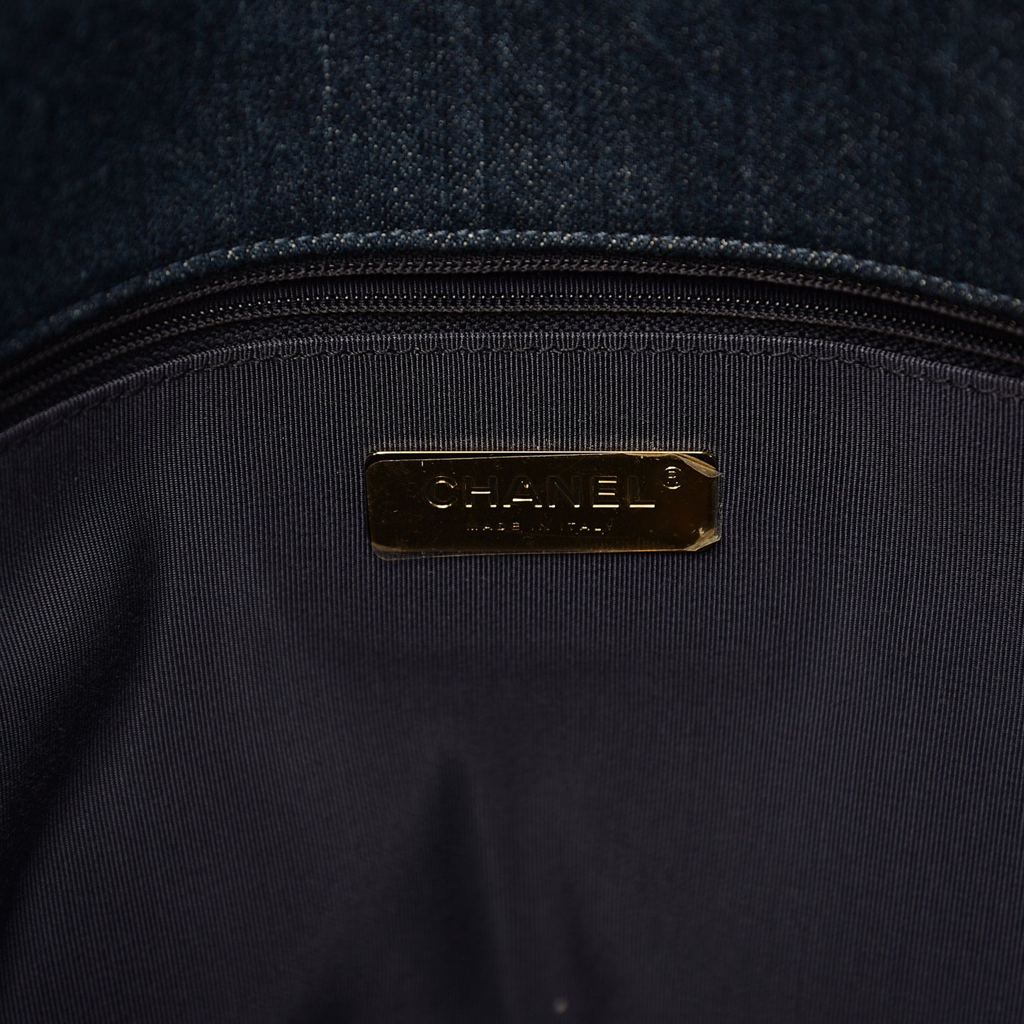 Denim Quilted Maxi Chanel 19 Flap Blue