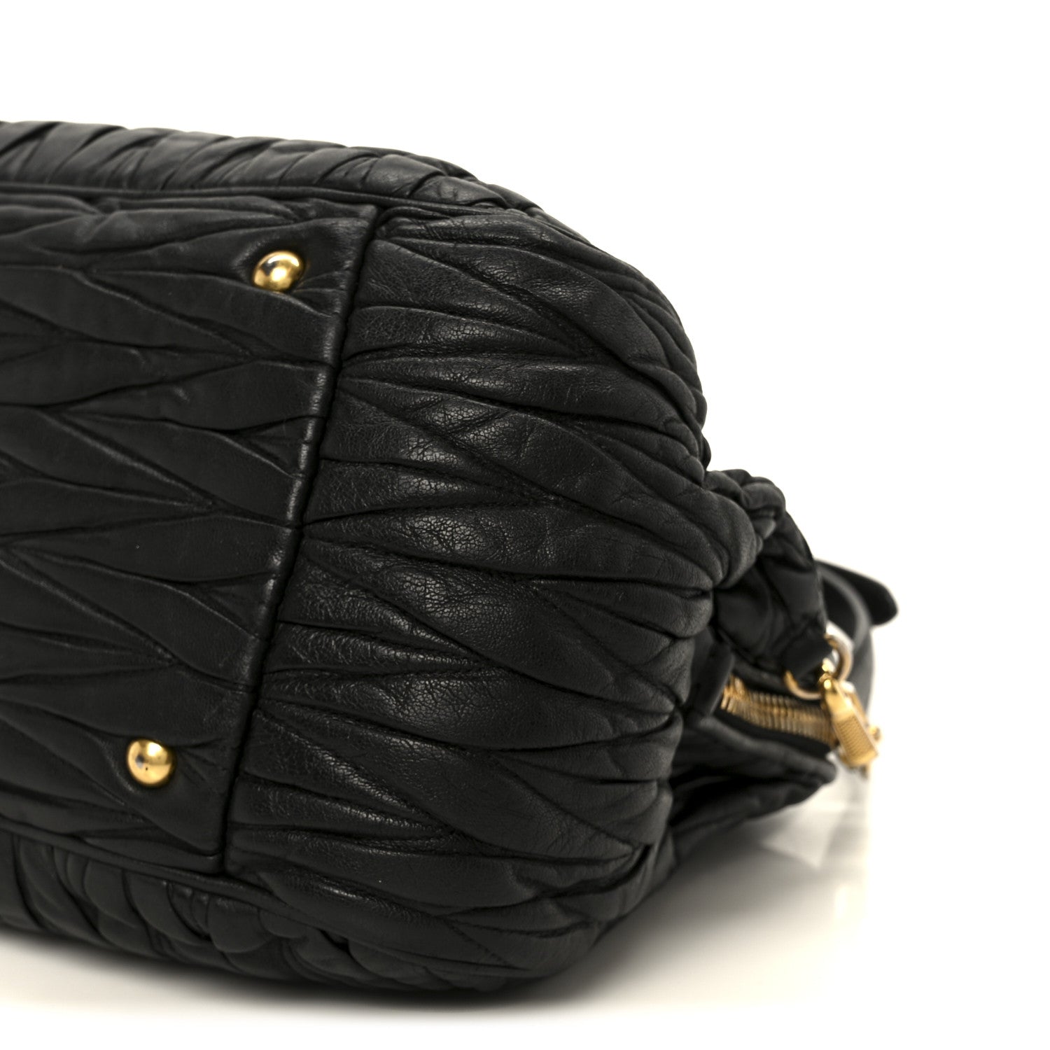 Miu Miu Nappa Matelasse Top Handle Black 11 of 11