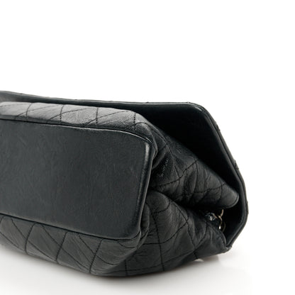 Chanel Crumpled Lambskin Quilted Medium Single Flap Black 11 of 11