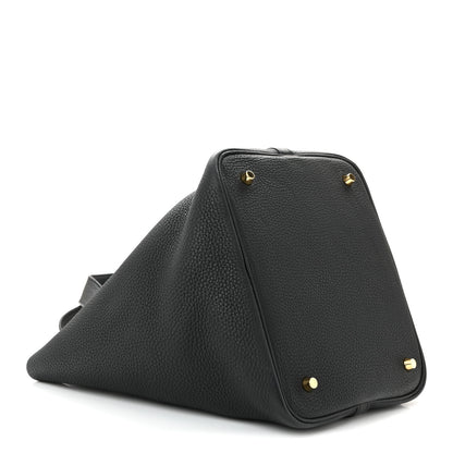 Hermes Taurillon Clemence Picotin Lock 22 MM Black 4 of 10