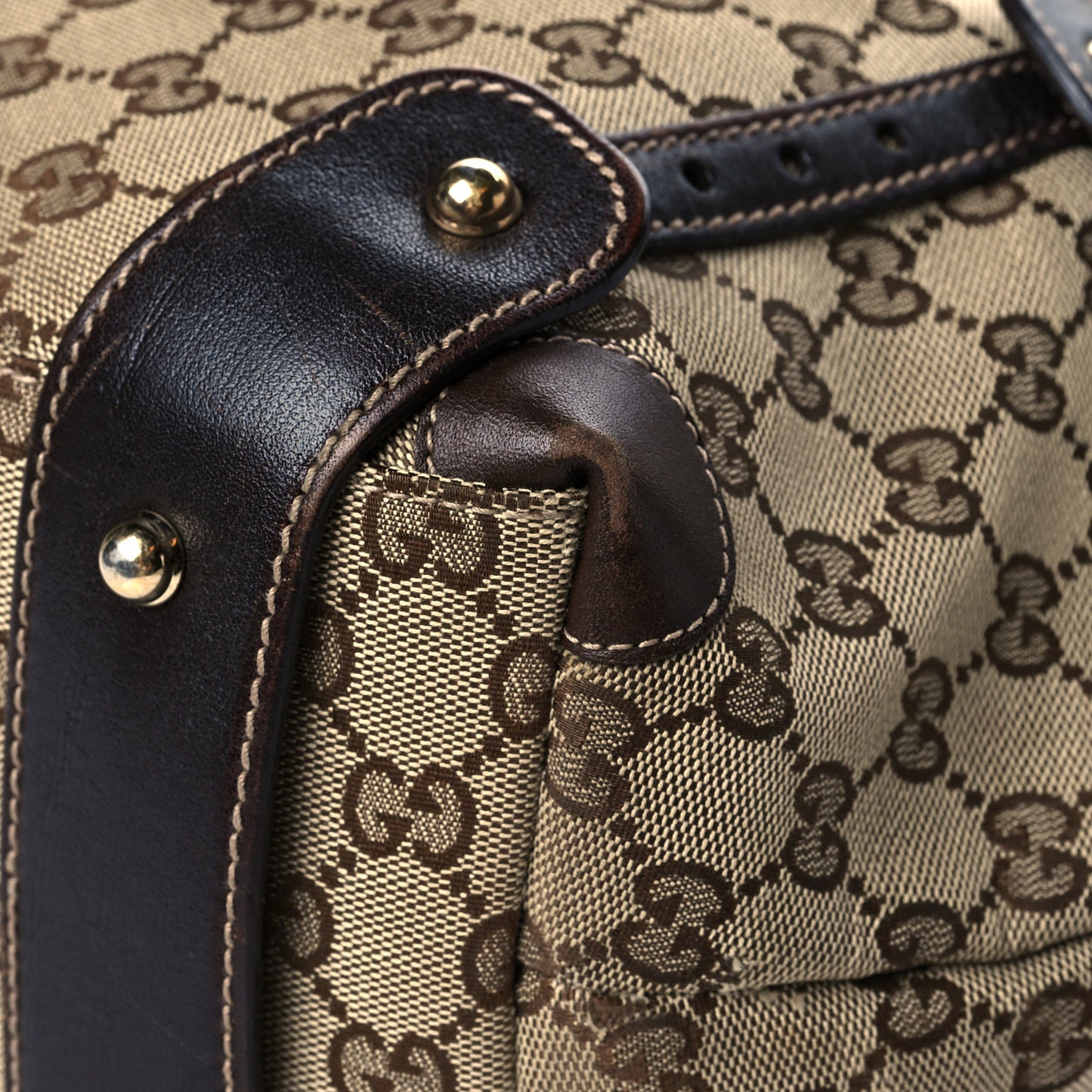 Monogram Medium Pelham Shoulder Bag Dark Brown