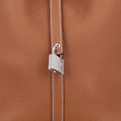 Hermes Taurillon Clemence Picotin Lock 22 MM Gold 8 of 11
