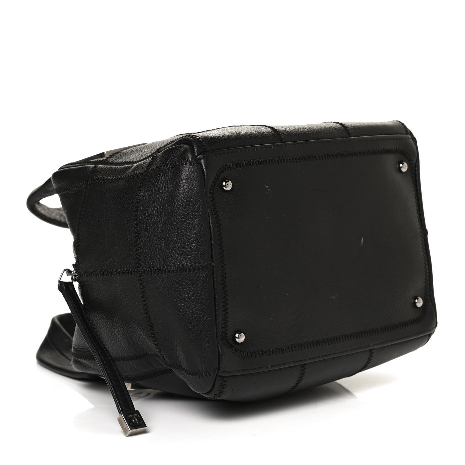 Chanel Caviar Square Stitched Tote Black 3 of 14