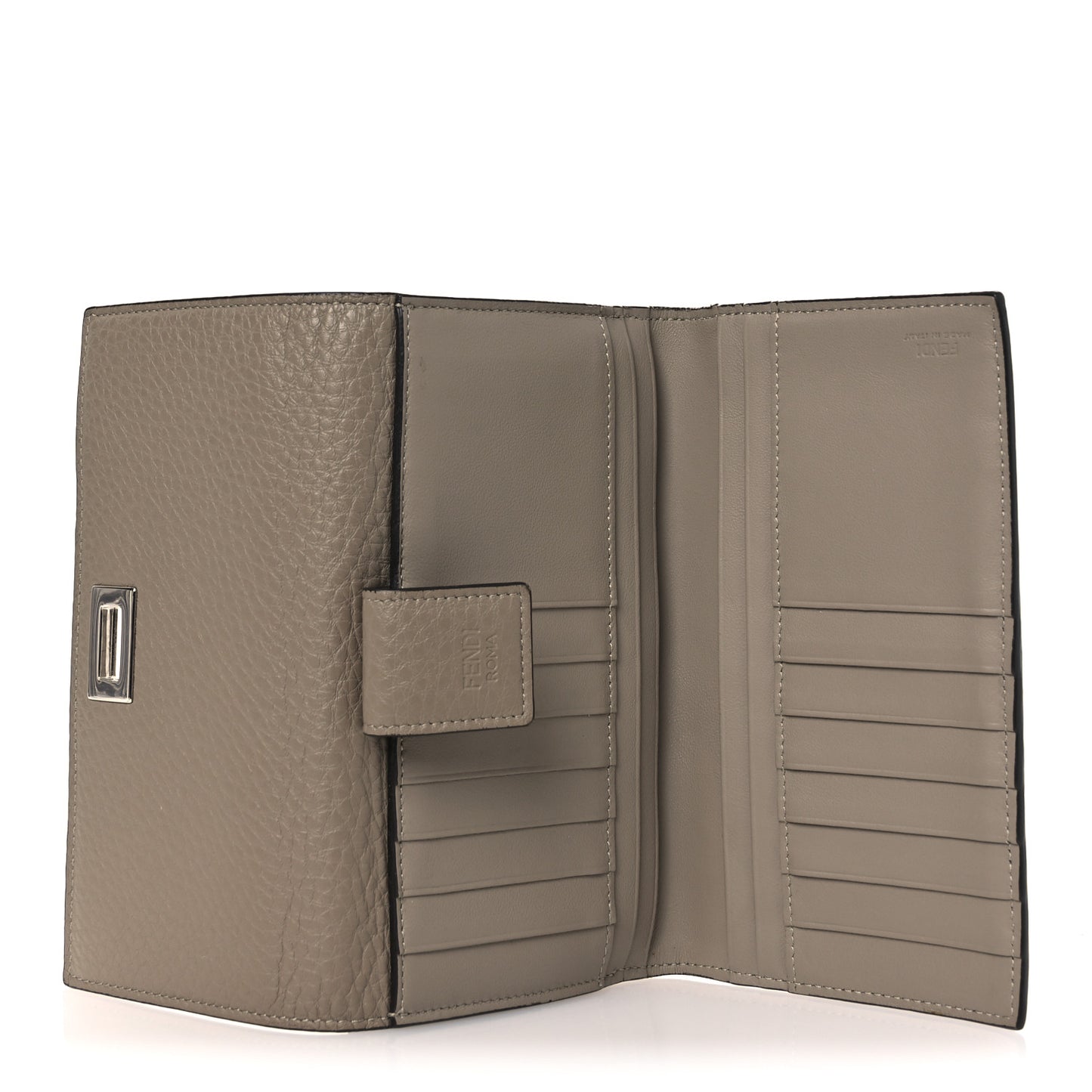 Cuoio Romano Vitello Grace Selleria Peekaboo Continental Wallet Corda