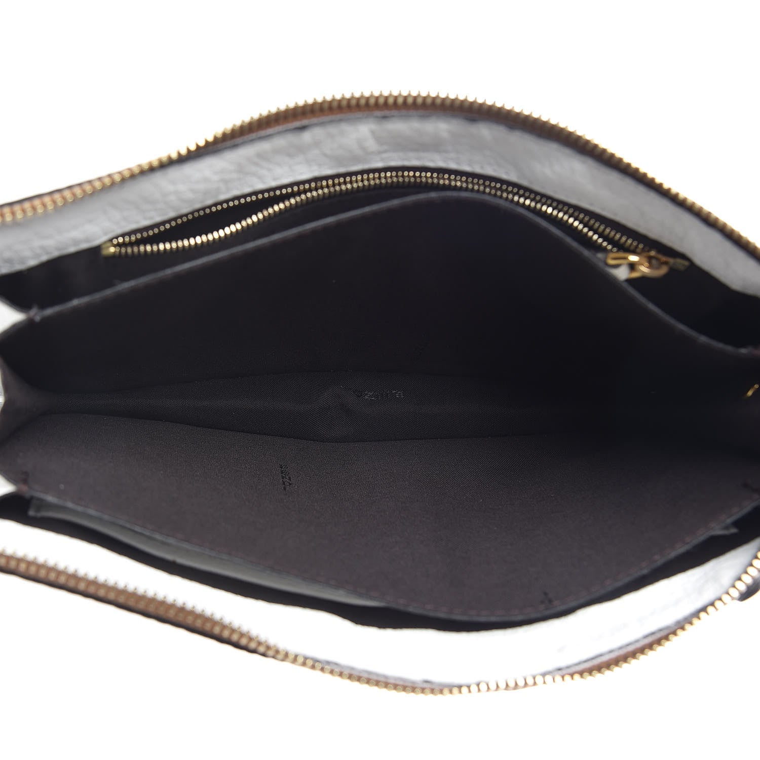 Fendi X FILA Cuoio Romano Vitello Century Mania Stars Clutch White Ice Ebano Multicolor 5 of 7