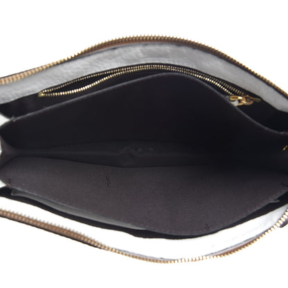 Fendi X FILA Cuoio Romano Vitello Century Mania Stars Clutch White Ice Ebano Multicolor 5 of 7