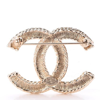 Chanel Pearl CC Brooch Gold 3 of 5