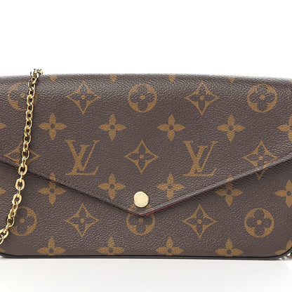 Louis Vuitton Monogram Pochette Felicie Chain Wallet Fuchsia 7 of 7