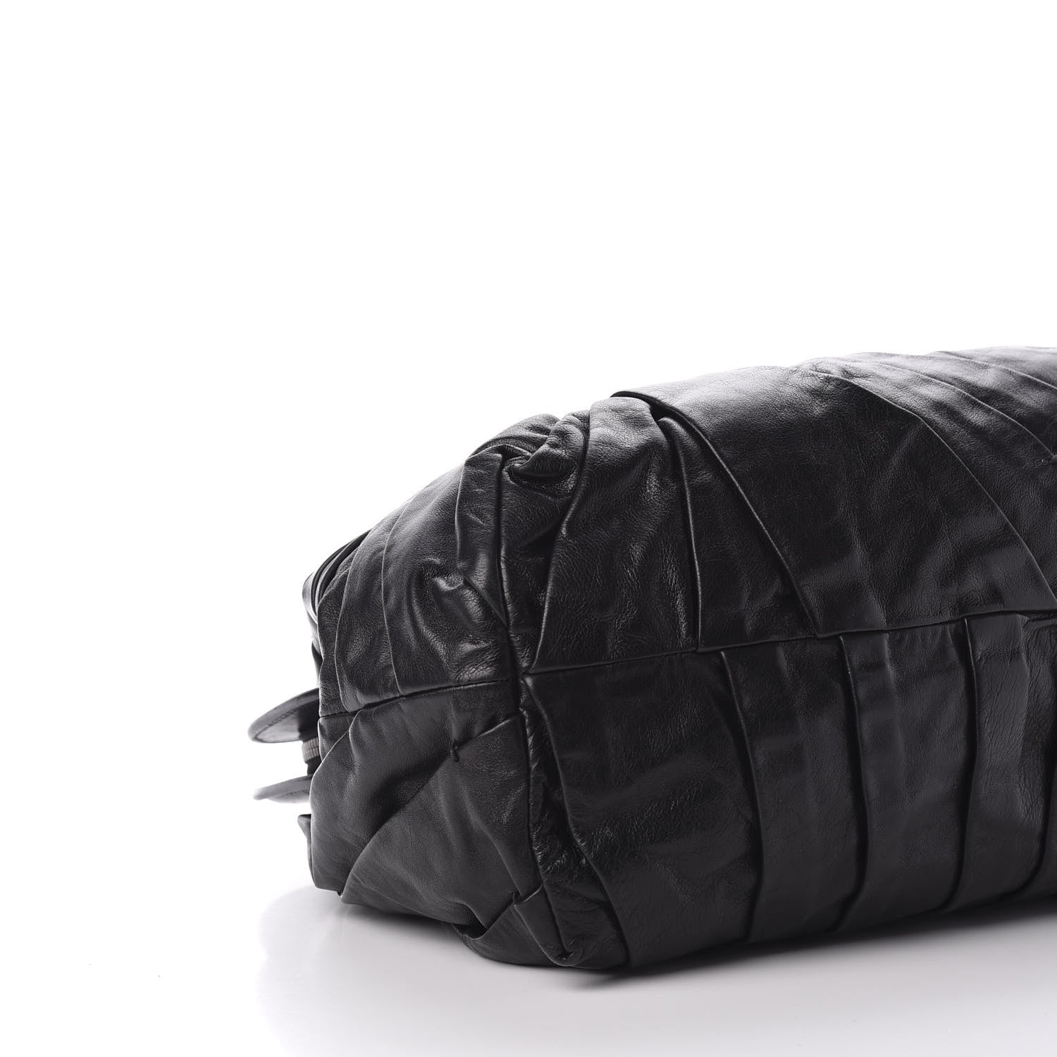 Valentino Garavani Lambskin Pleated Frame Tote Black 7 of 10
