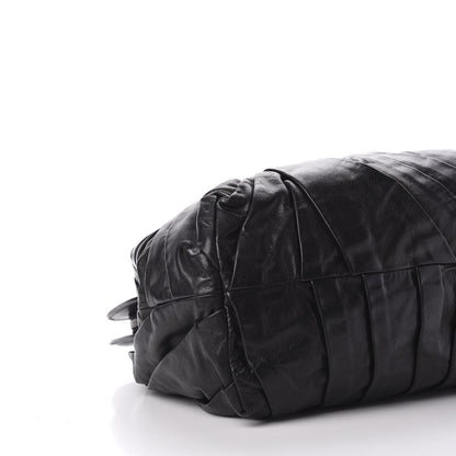 Valentino Garavani Lambskin Pleated Frame Tote Black 7 of 10