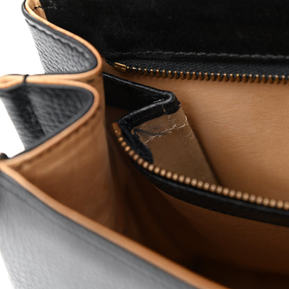 Delvaux Crispy Calfskin MM Brillant Satchel Black 11 of 19
