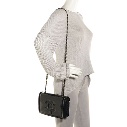 Chanel Vinyl Small Lipstick Flap Black 2 of 7