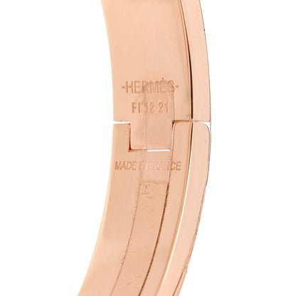 Hermes Enamel Narrow Print Dans Les Nuages Clic Clac H Bracelet PM Songe Pastel 4 of 5