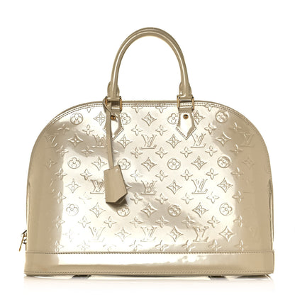 Louis Vuitton Vernis Alma GM Blanc Corail 1 of 15