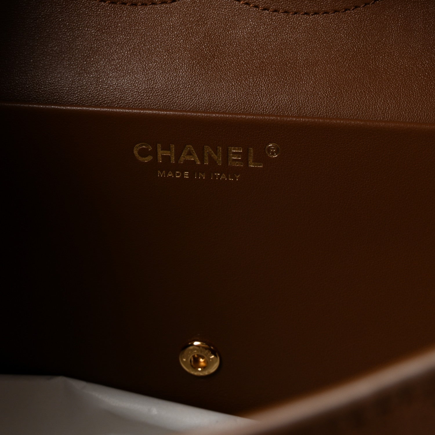 Chanel Suede Calfskin Small Souplissimo Maxi Flap Camel 6 of 10