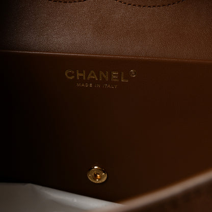 Chanel Suede Calfskin Small Souplissimo Maxi Flap Camel 6 of 10