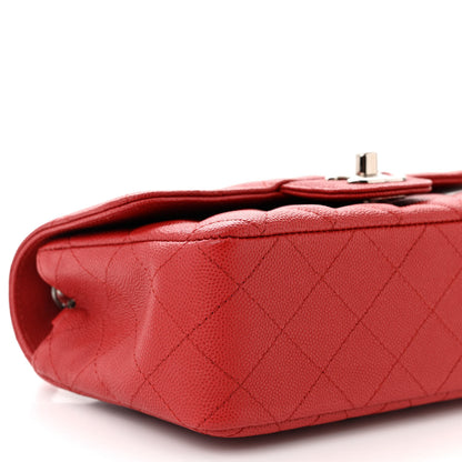 Chanel Caviar Quilted Mini Rectangular Flap Red 9 of 11