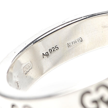 Gucci Sterling Silver GucciGhost Heart Ring 52 6 5 of 6