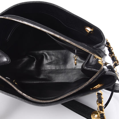 Chanel Caviar CC Shoulder Bag Black 6 of 15