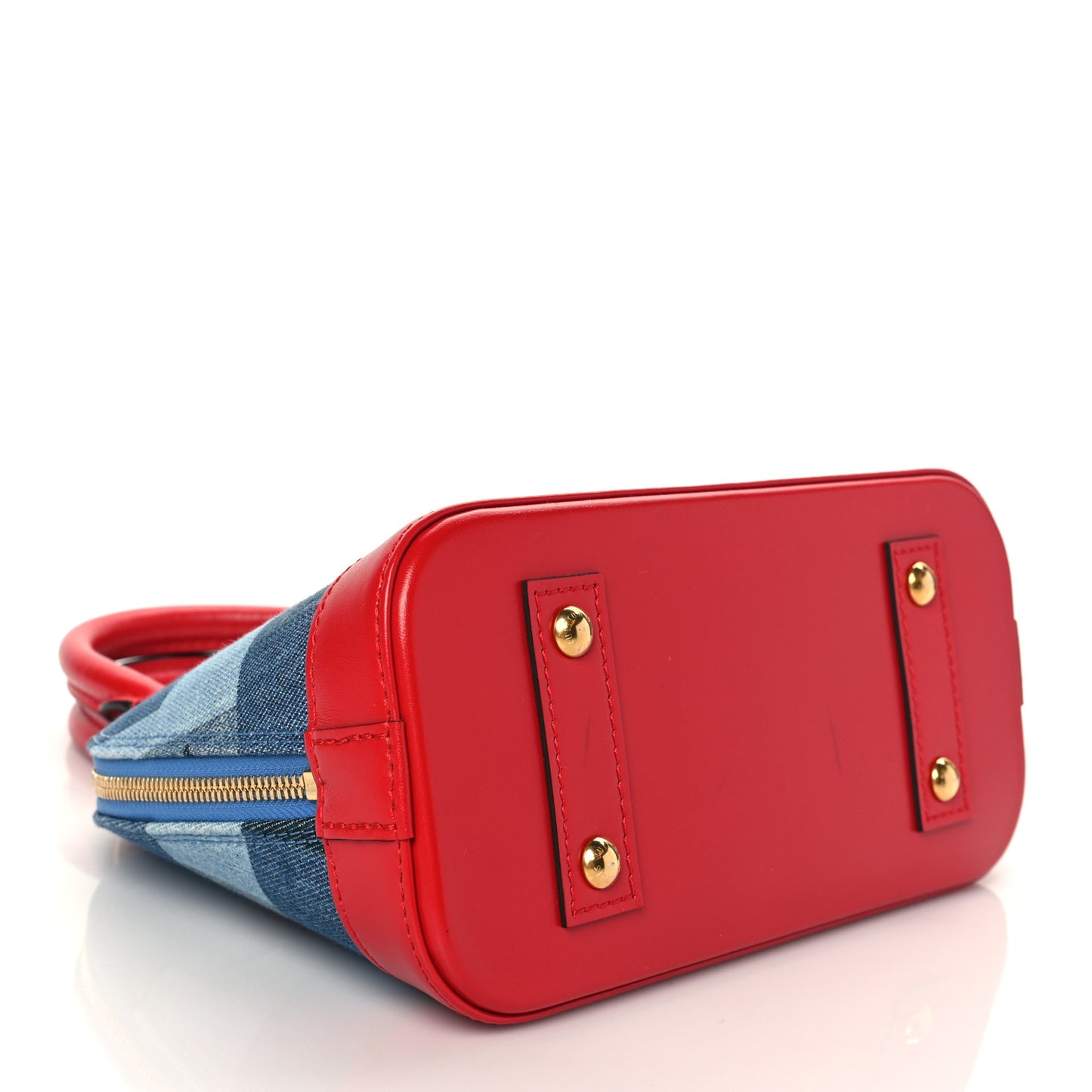 Denim Damier Monogram Patchwork Alma BB