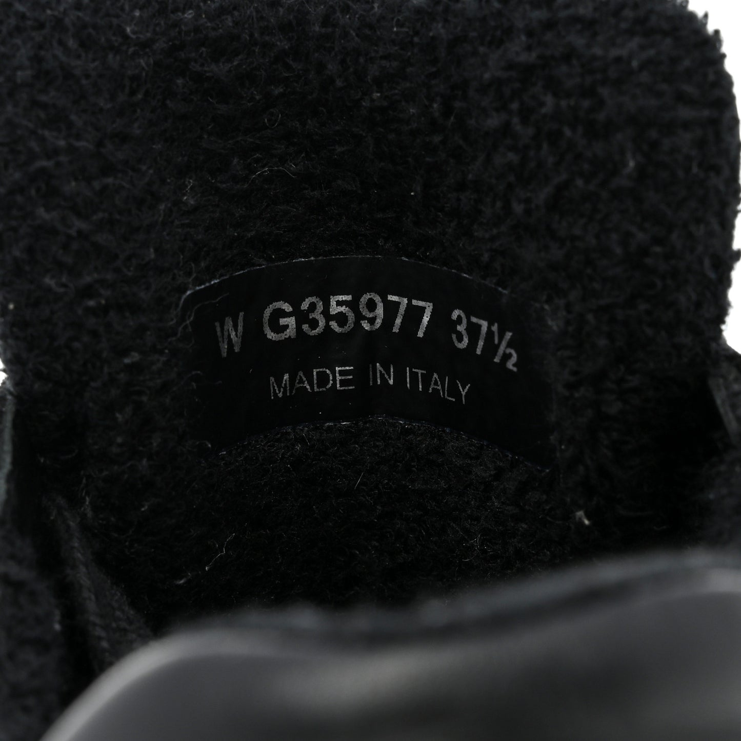 Fabric Calfskin Suede CC Sneakers 37.5 Black