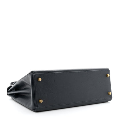 Hermes Courchevel Kelly Retourne 32 Bleu Indigo 4 of 14