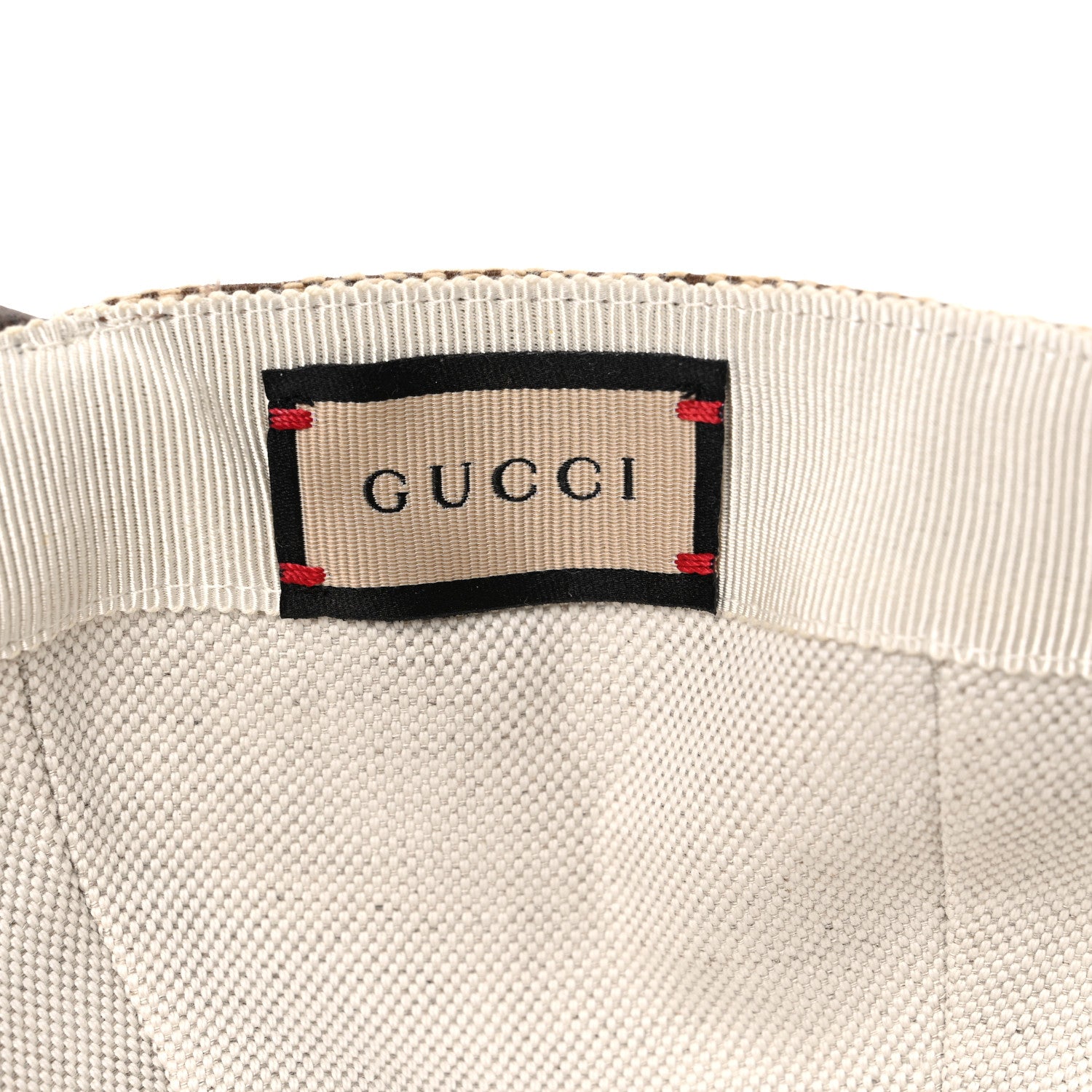 Gucci Monogram Jumbo GG Baseball Hat S 56 Camel Ebony 7 of 8