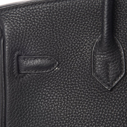 Hermes Togo Birkin 25 Black 13 of 38
