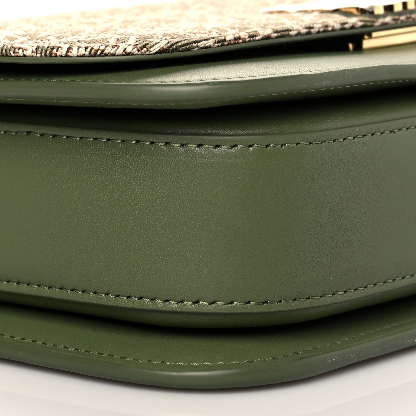 Jacquard Anagram Calfskin Goya Bag Green Avocado