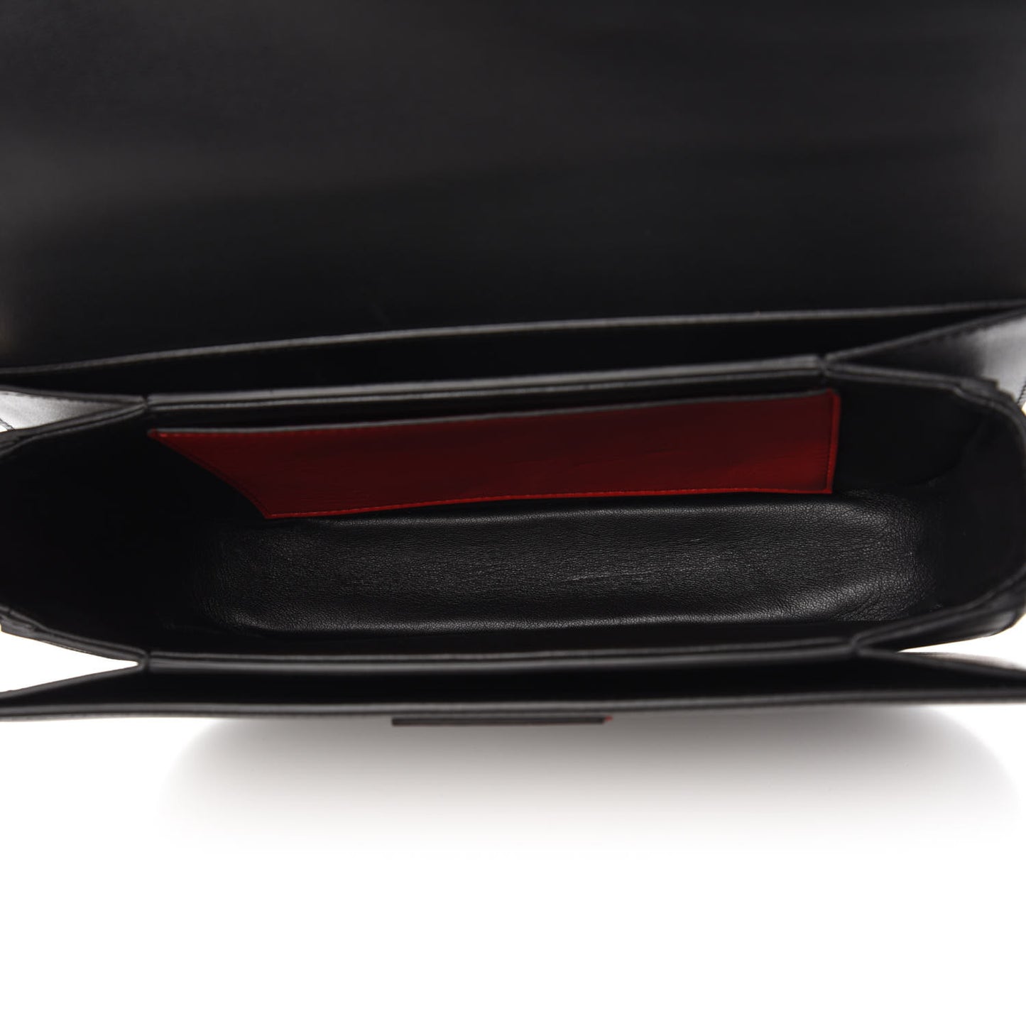 Smooth Calfskin Supervee Shoulder Bag Black