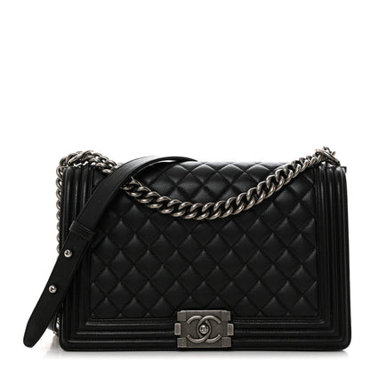 Chanel Caviar Quilted New Medium Boy Flap Black 1 of 10