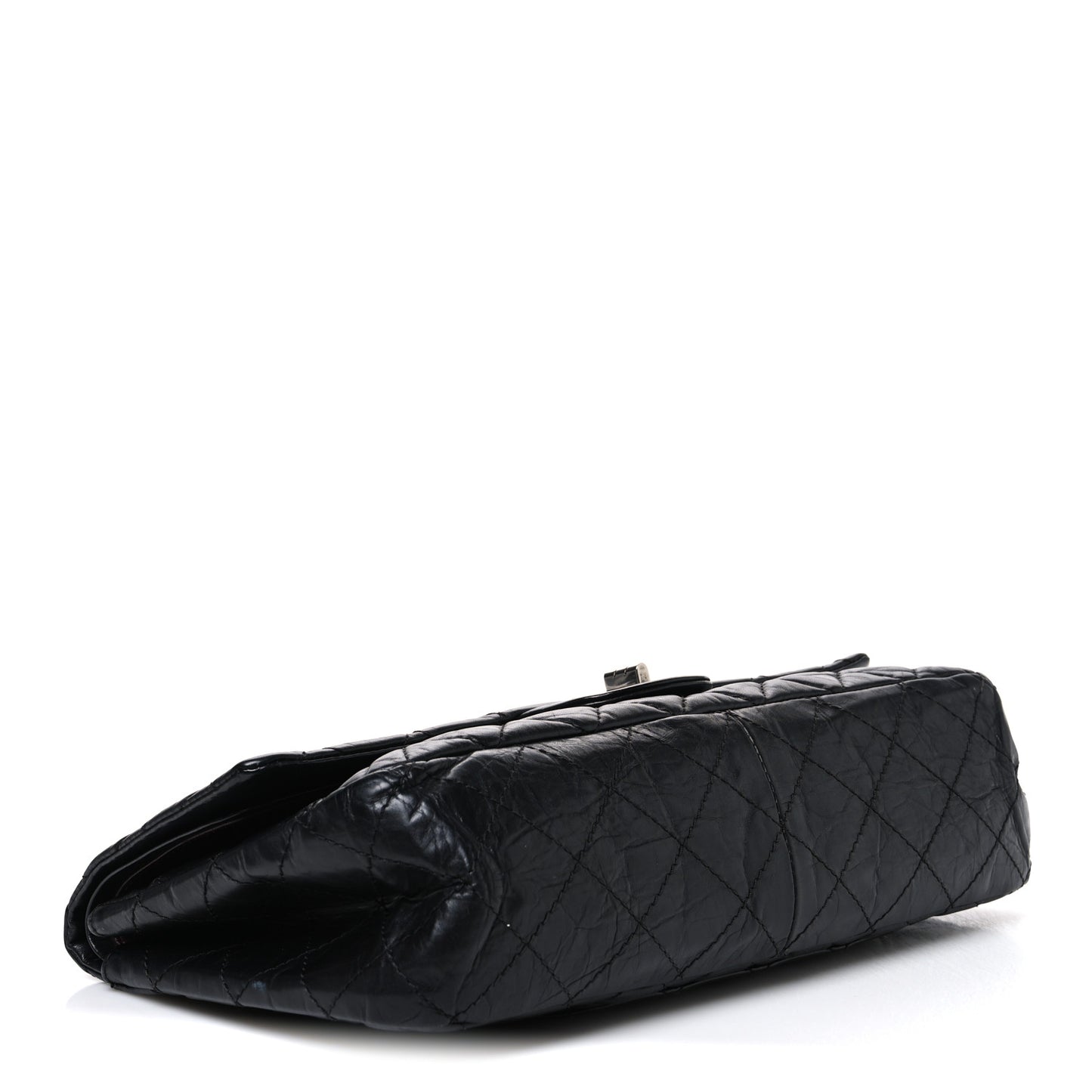 Aged Calfskin Quilted 2.55 Reissue 226 Flap Black