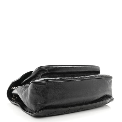 Saint Laurent Crinkled Calfskin Matelasse Monogram Large Niki Chain Satchel Black 4 of 8