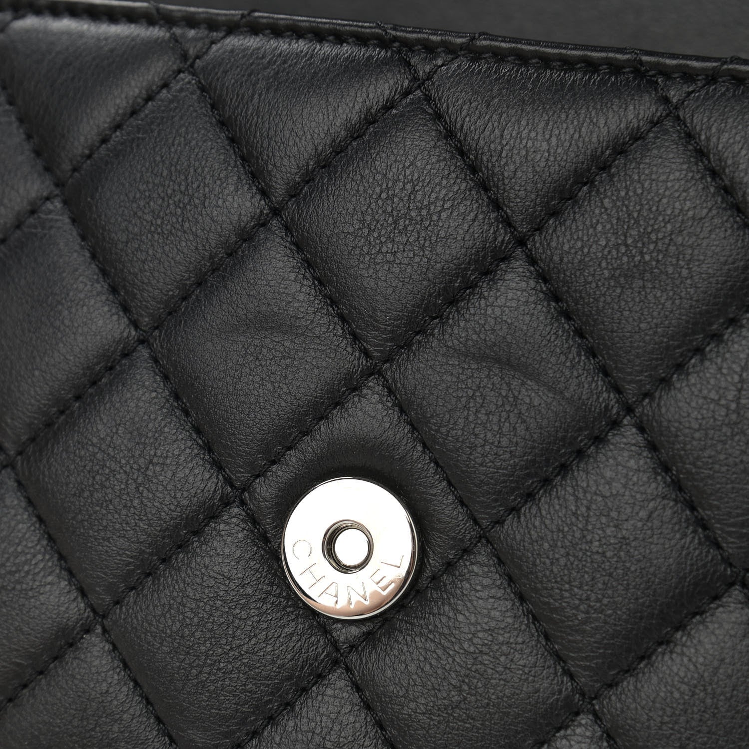 Chanel Lambskin Quilted Small CC Filigree Flap Black 12 of 13