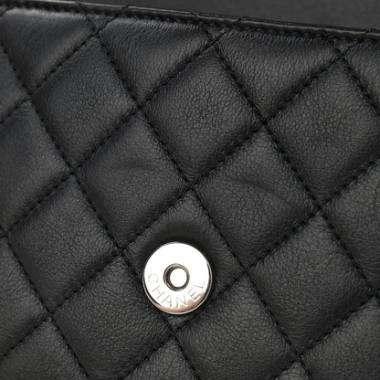 Chanel Lambskin Quilted Small CC Filigree Flap Black 12 of 13