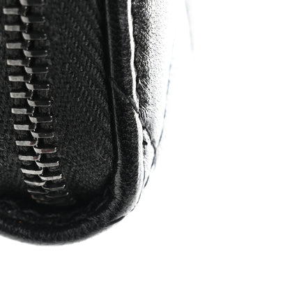 Chanel Lambskin Quilted Zip Coin Purse So Black 8 of 9
